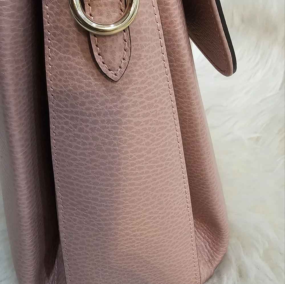 GUCCI  DOLLAR CALFSKIN INTERLOCKING G  TOTE_BEIGE_MEDIUM_ - Picture 11 of 17